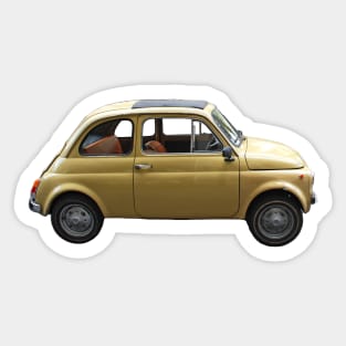 little yellow car Sticker